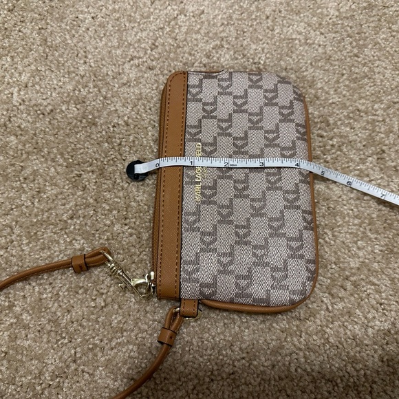 Karl Lagerfeld Paris Logo Wristlet Almond/Taupe - Picture 10 of 11